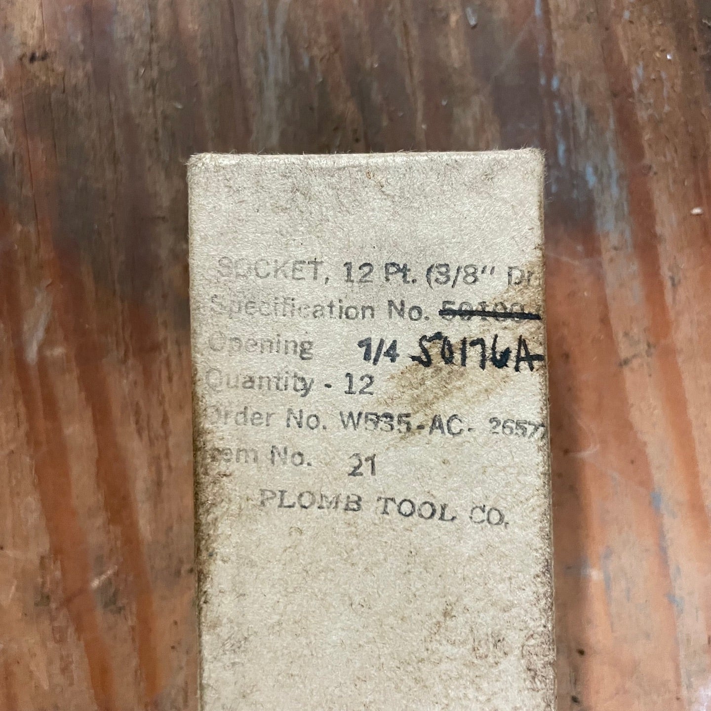 Plomb WWII Era 3/8" Drive 1/4" Socket