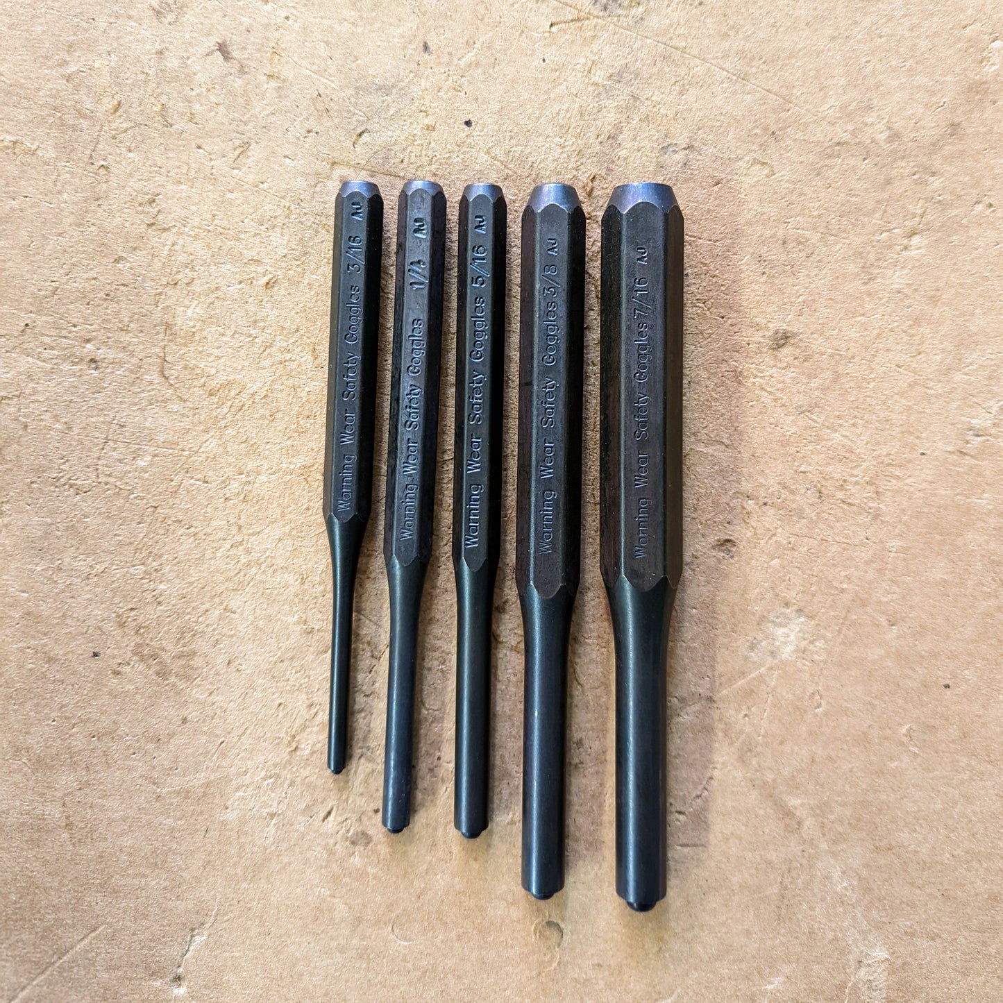 SK Hand Tool 5-Piece SAE Roll Pin Set (SKROLLPINSET)