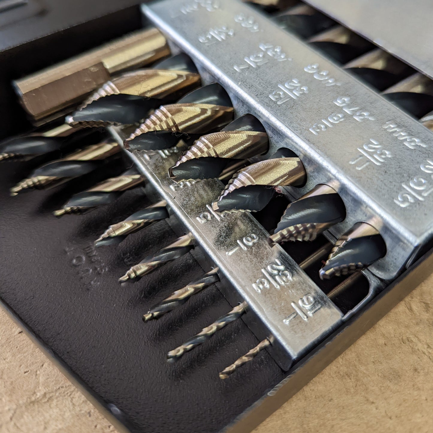 Norseman 15-Piece Vortex Drill Bit Set, Sizes 1/16"-1/2" (VT-15) (22873)