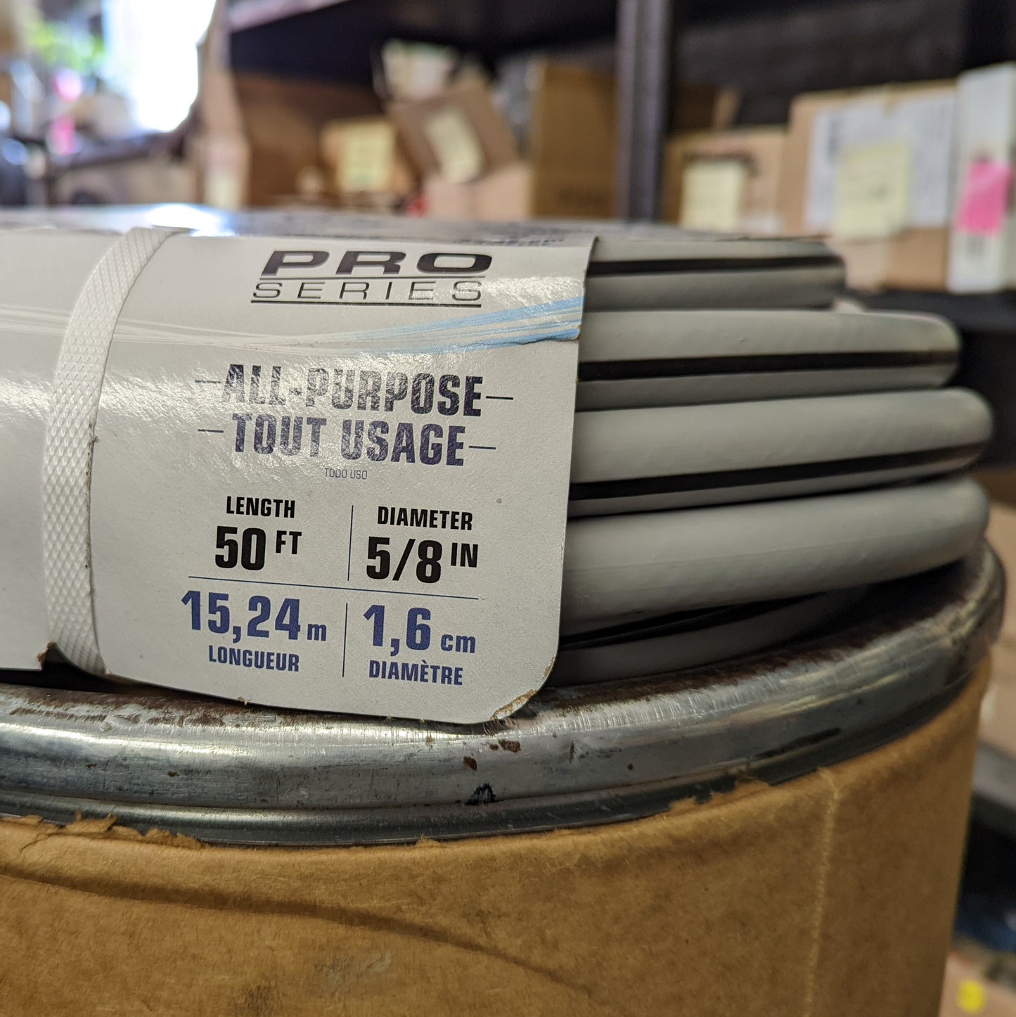 Contractor Grade Rubber/Vinyl 5/8" x 50' Water Hose, 6 ply, 250 psi (MDCG5850GYBK)