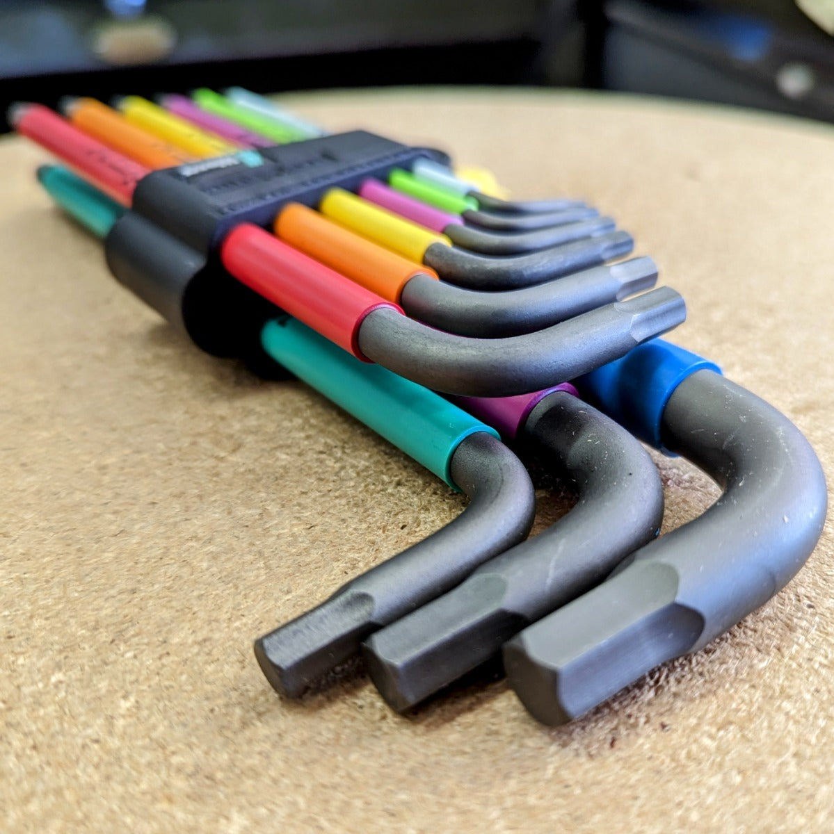 Wera 950/9 Hex-Plus Multicolour Imperial 2 BlackLaser L-key set, 9 pieces (05022640001)