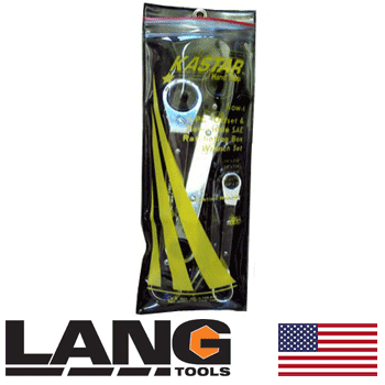Lang 5pc Straight Ratcheting Wrench Set (5485-0420) (RB-5)