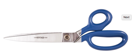 12'' Bent Trimmer w/Large Ring & Blue Coating (212LR)