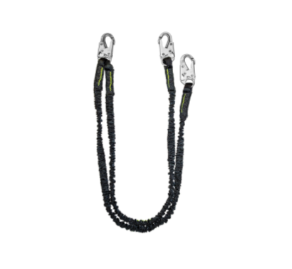 Safewaze 6' Dual-Leg Streamline Low-Profile Shock Lanyard w/ Snap Hooks (FS581)