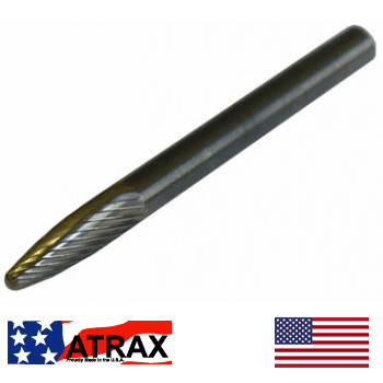3/16 Cone Single Cut Carbide Burr (SF-81)