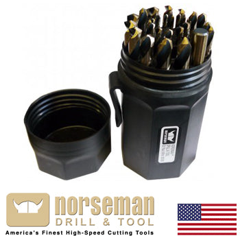 Norseman Hi-Molybdenum 29 pc Drill Bit Set Jobber Length (SP-29P) (44170)