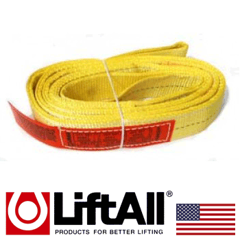 Lift-All 2" x 10' Sling Single Ply Polyester Web Eye & Eye (EE1-802DFX10)