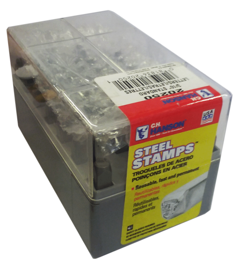 C.H. Hanson Metal Stamping Set 1/8" Letters (20200)