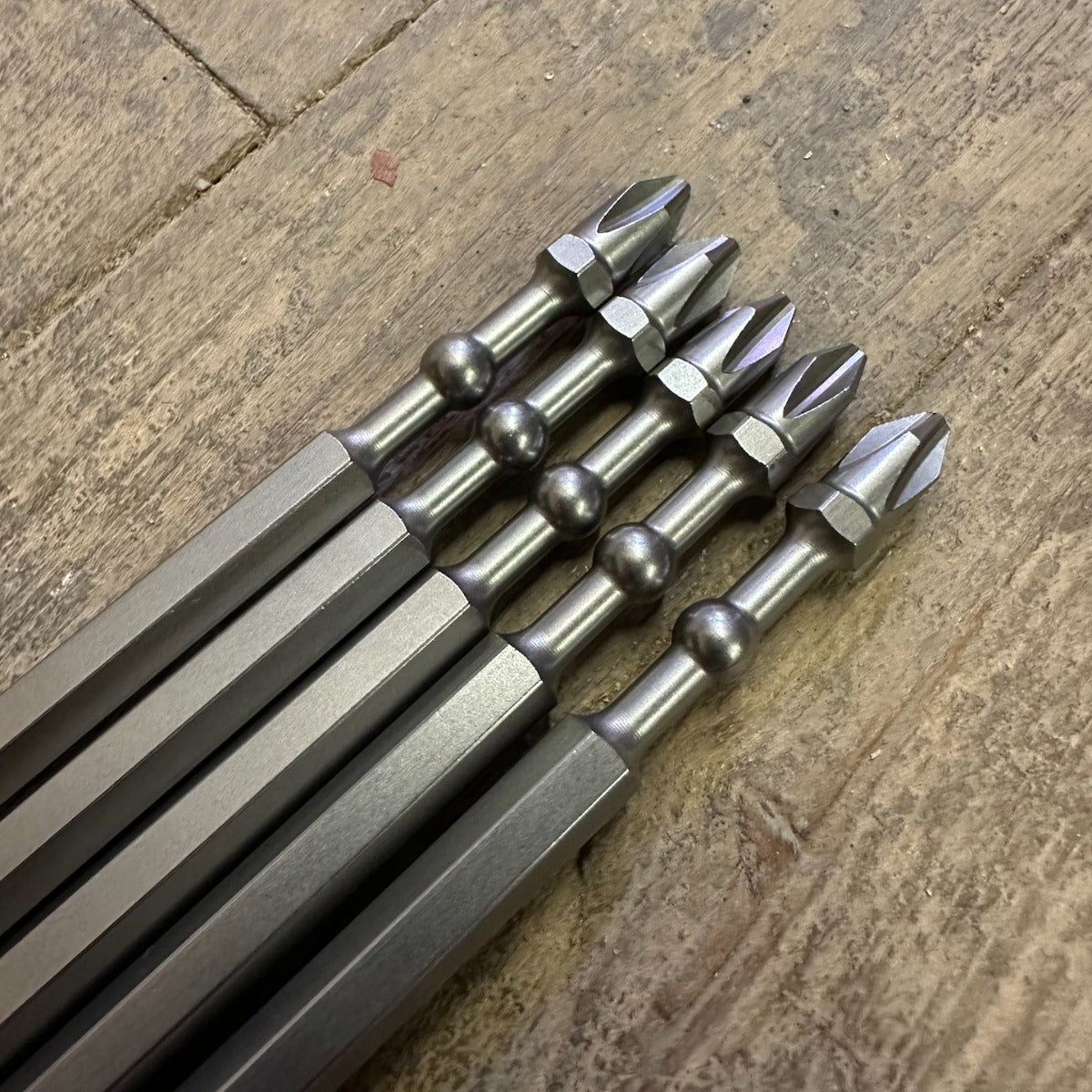 5 Pc Vessel Impact Ball 6" #2 Phillips Torsion Bits w/ Mag Charge Holder (IBMG150PH2K5)