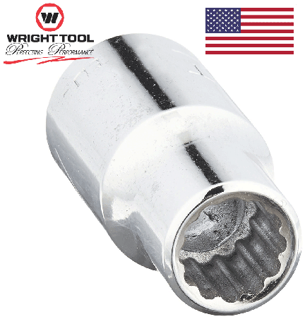 Wright 7/32" - 1/4" Dr. 12 Pt. Standard Socket #2107 (2107WR)