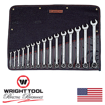 15 Piece Full Polish Combination Wrench Set 5/16" - 1-1/4" 12 Point (915WR)