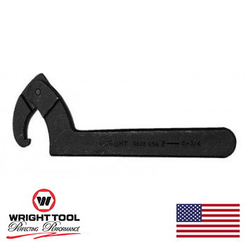 6-1/8" to 8-3/4" Spanner Wrench Adj. Hook Black (9634WR)