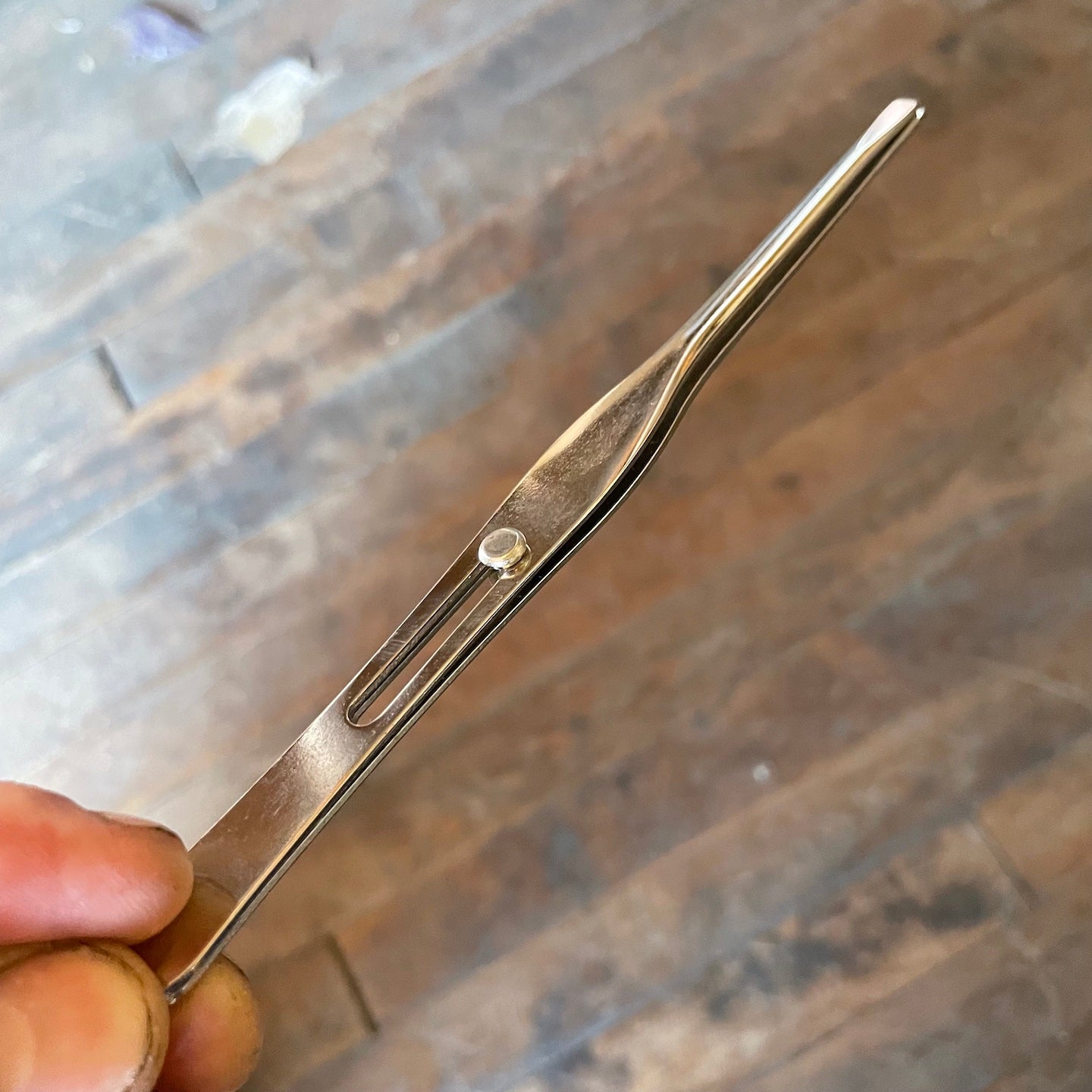 US Made Yankee Locking 5 3/4" Blunt Tip Tweezers Unbranded (TW-63U)