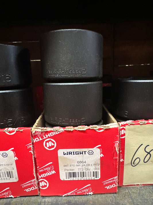 Wright 2" 6 Point Standard Impact 3/4" Dr. Socket #6864 (6864WR)