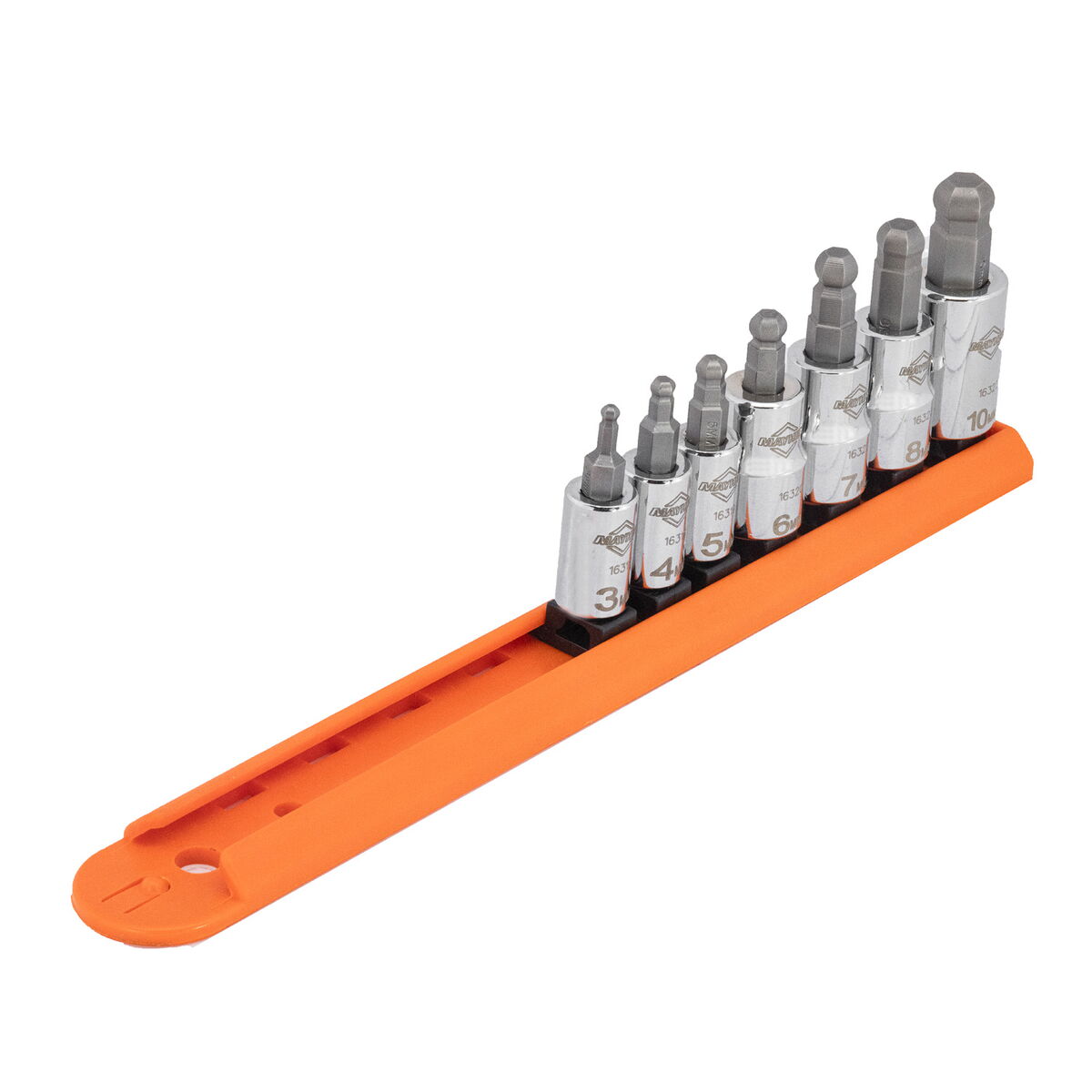 Mayhew 7 Pc. Metric Ball Hex Bit Set - Short (16023)