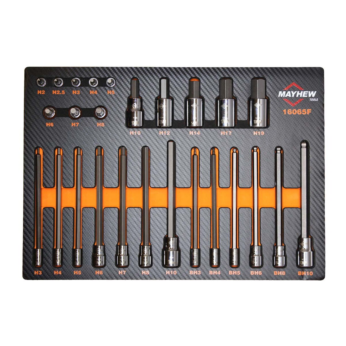 Mayhew 26 PC. Metric Hex Master Socket Bit Set (16065F)