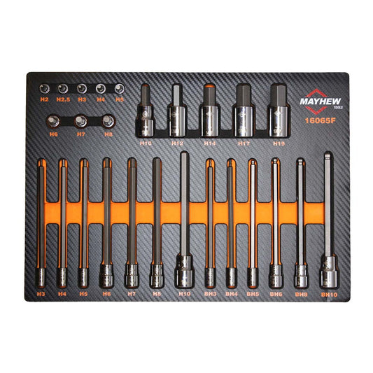 Mayhew 26 PC. Metric Hex Master Socket Bit Set (16065F)