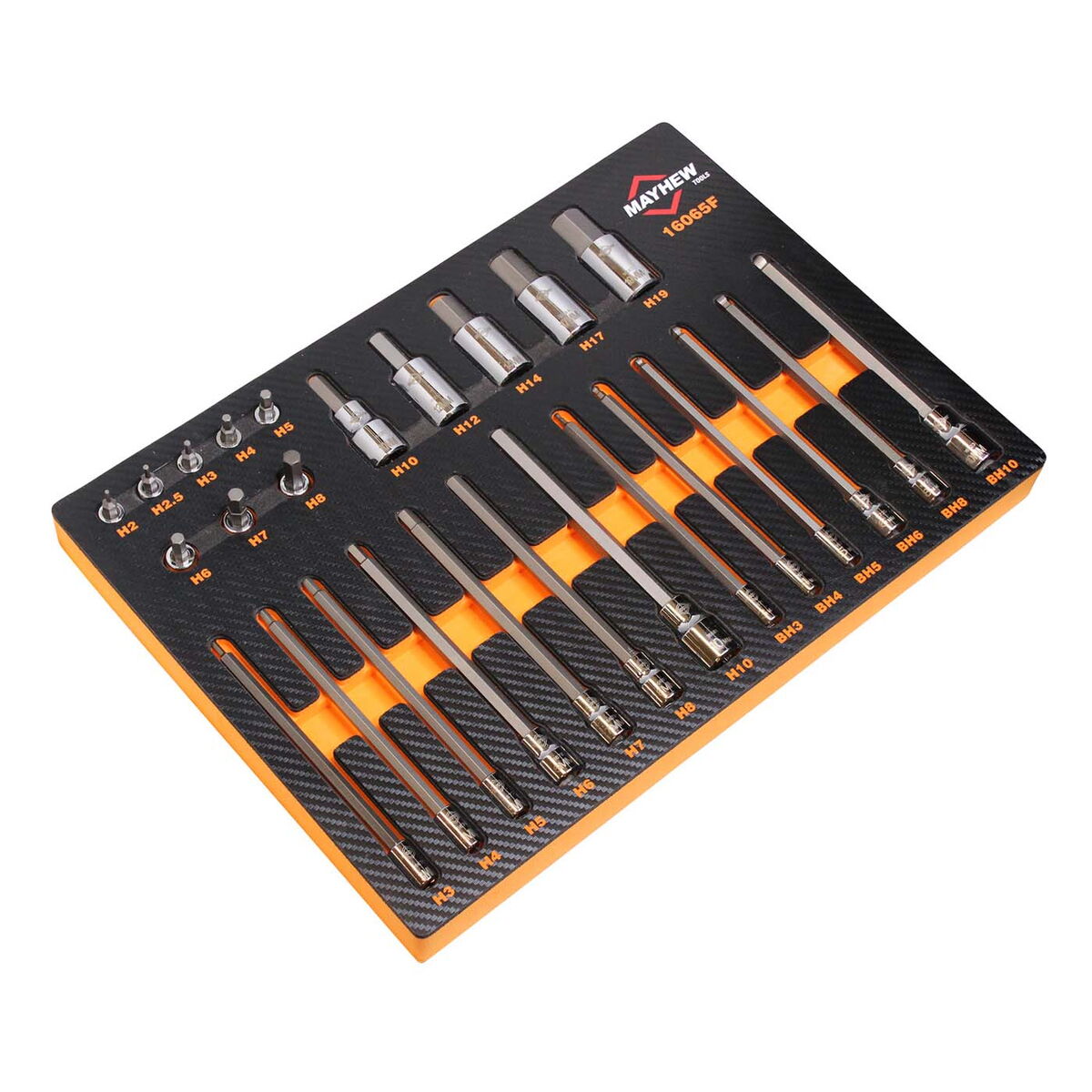 Mayhew 26 PC. Metric Hex Master Socket Bit Set (16065F)