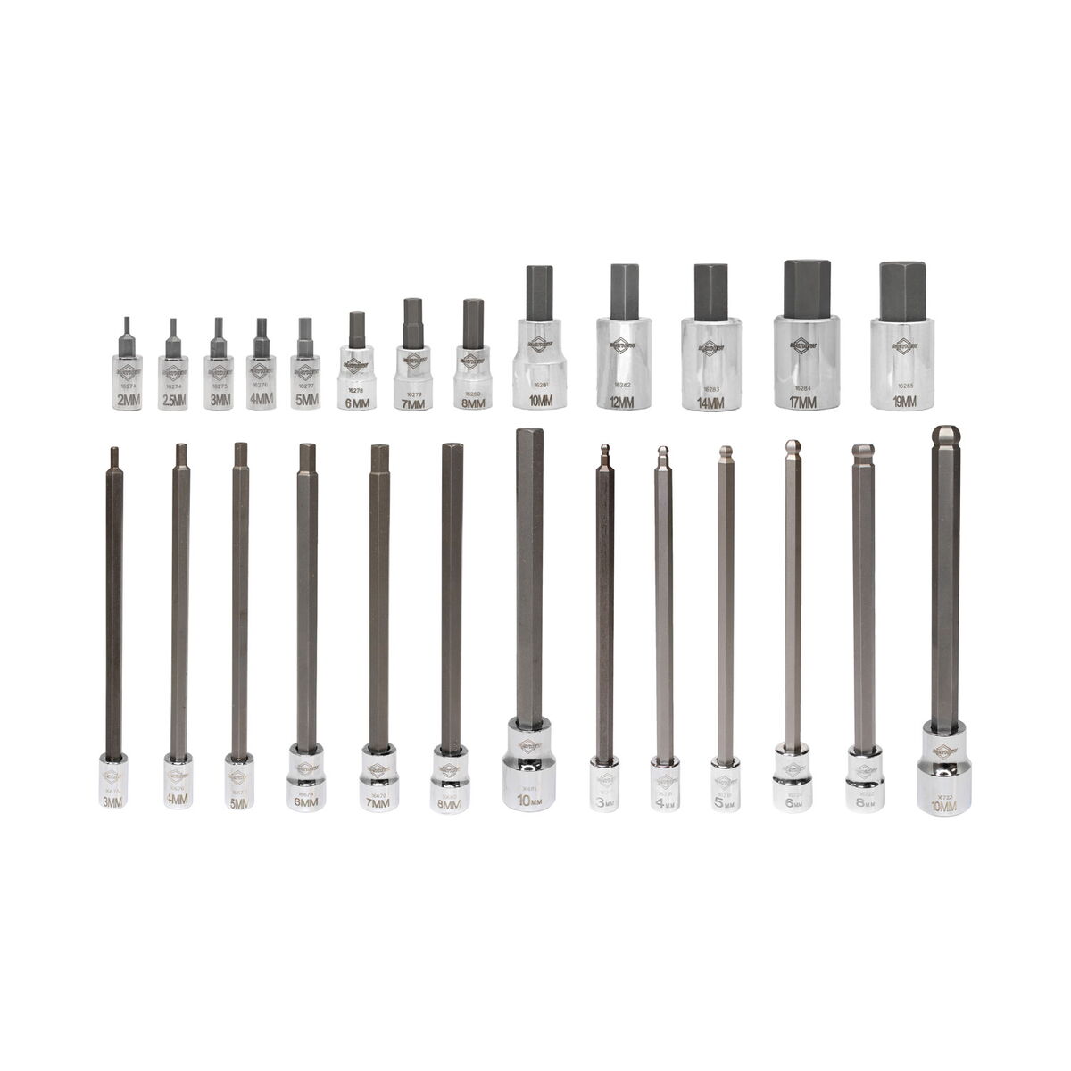 Mayhew 26 PC. Metric Hex Master Socket Bit Set (16065F)