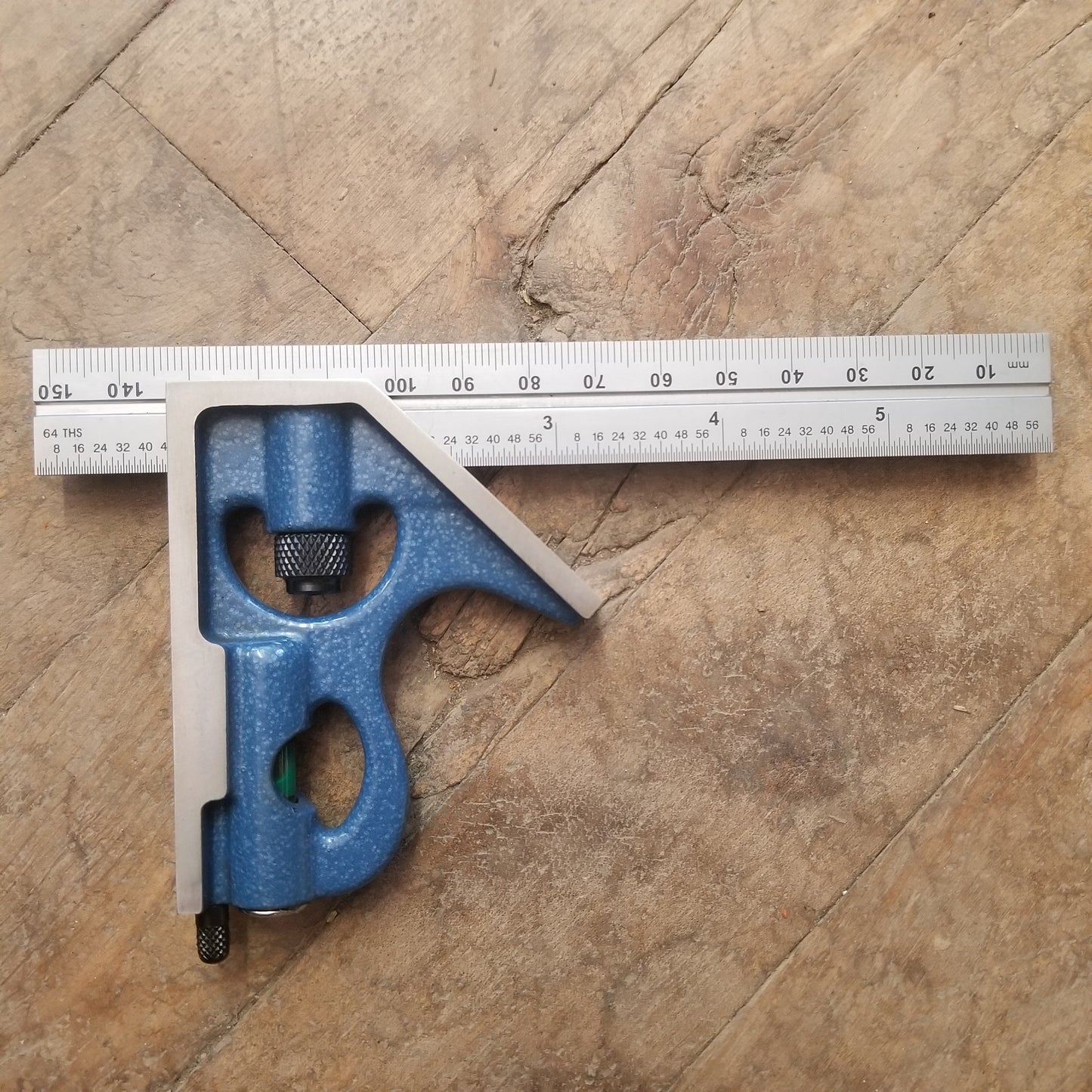 PEC 6" E/M Combination Square (32nds/0.5mm & 64ths/1mm) First Body w/ Blem Rule (7121-06-E/M)