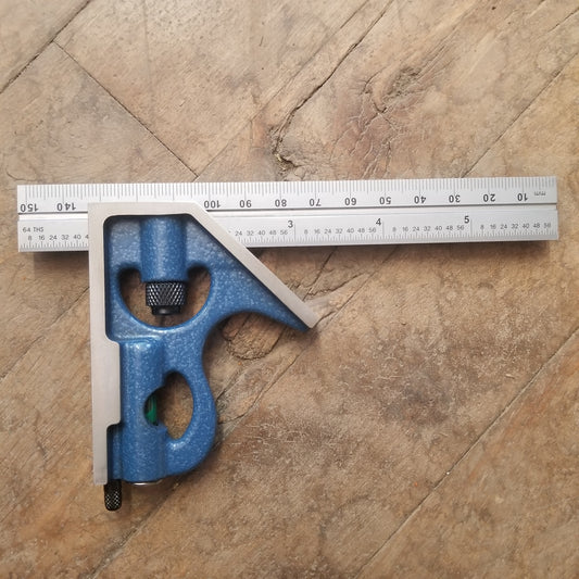 PEC 6" E/M Combination Square (32nds/0.5mm & 64ths/1mm) First Body w/ Blem Rule (7121-06-E/M)