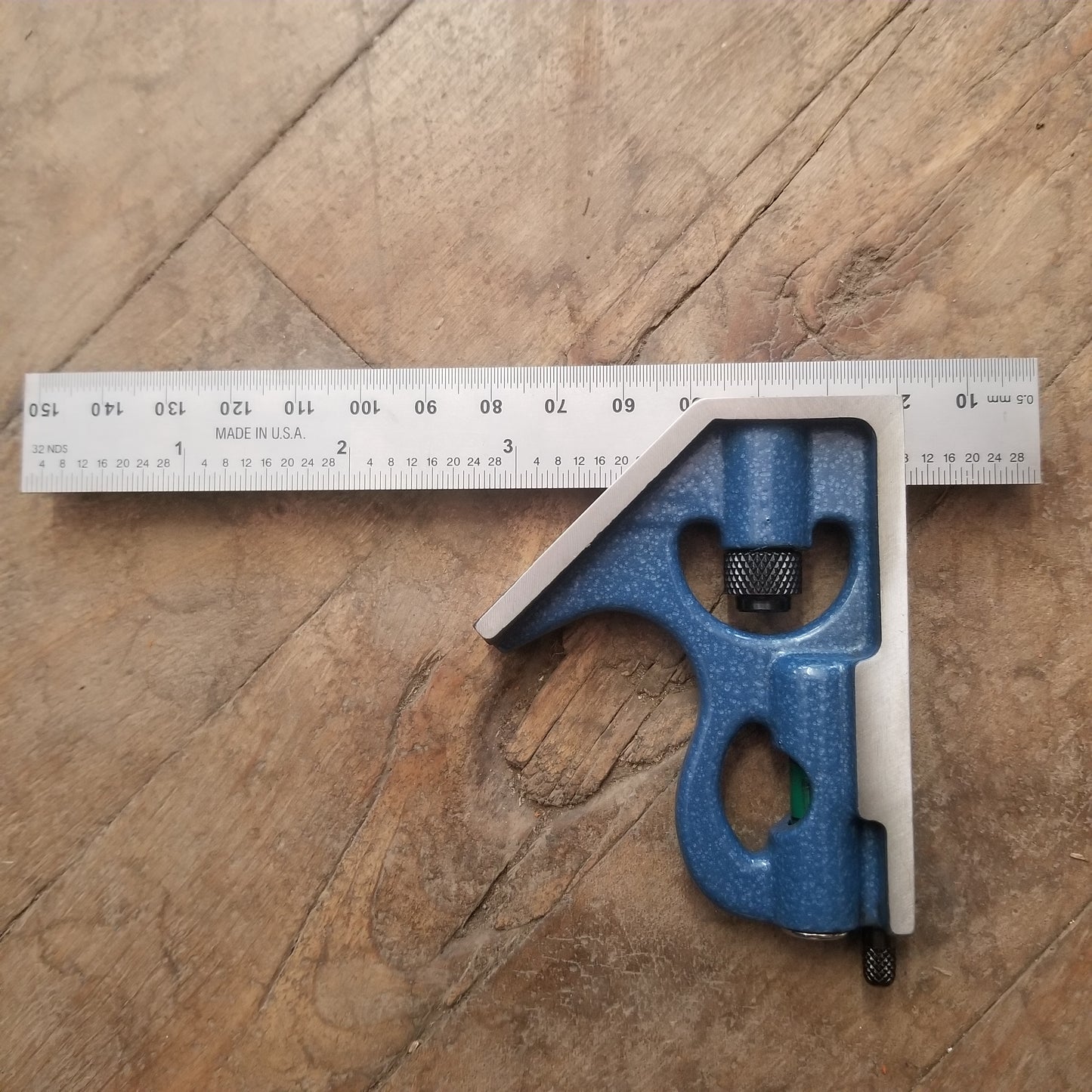 PEC 6" E/M Combination Square (32nds/0.5mm & 64ths/1mm) First Body w/ Blem Rule (7121-06-E/M)