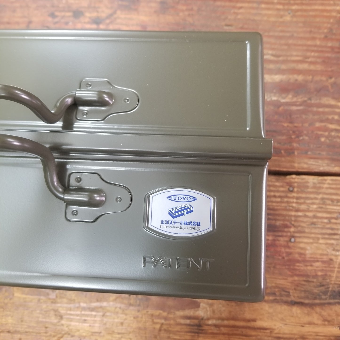 Toyo Steel Toolbox W/ Cantilever Lid And Upper Storage Trays ST-350 Military Green (TO-ST350MG)
