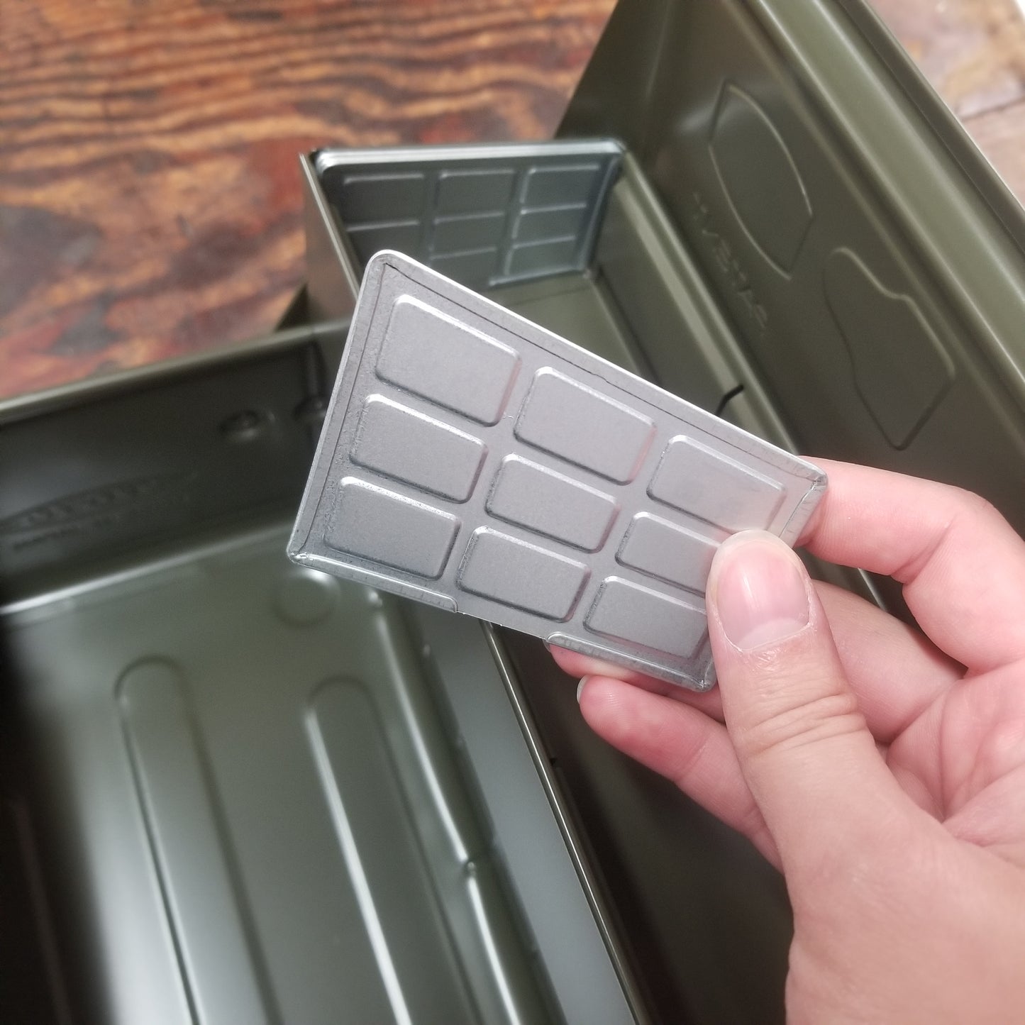 Toyo Steel Toolbox W/ Cantilever Lid And Upper Storage Trays ST-350 Military Green (TO-ST350MG)