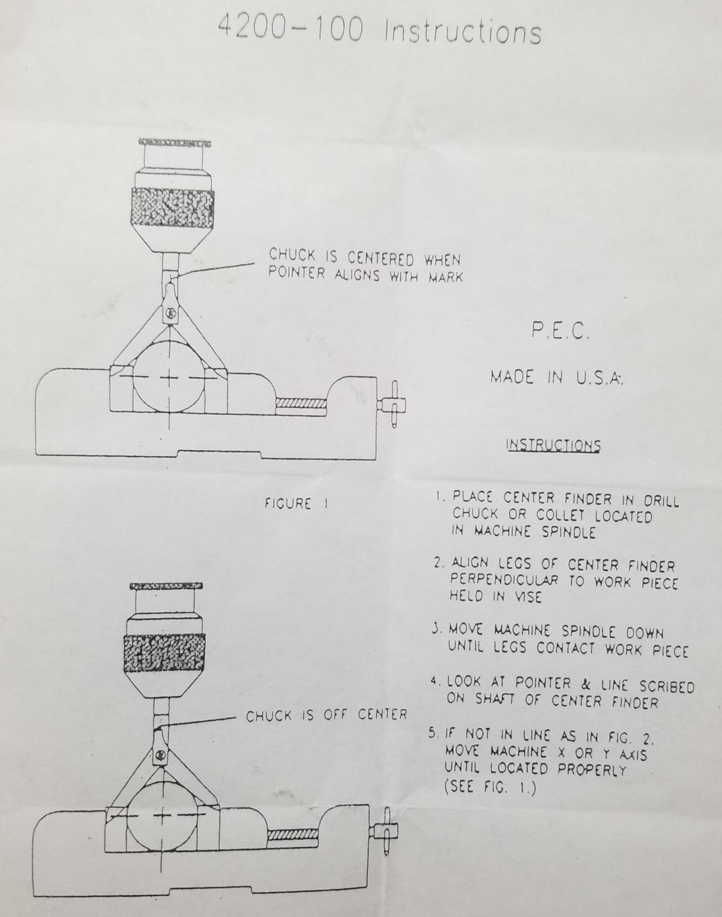 PEC Round-End Center Finder (4200-100)