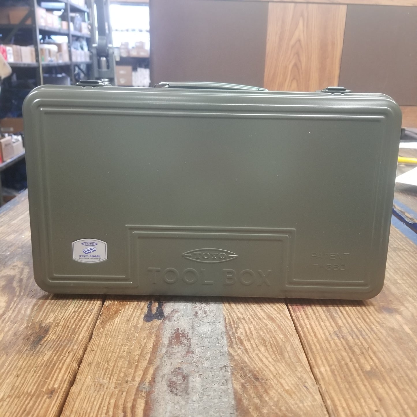 Toyo Steel Trunk Toolbox T-360 Military Green (TO-T360MG)