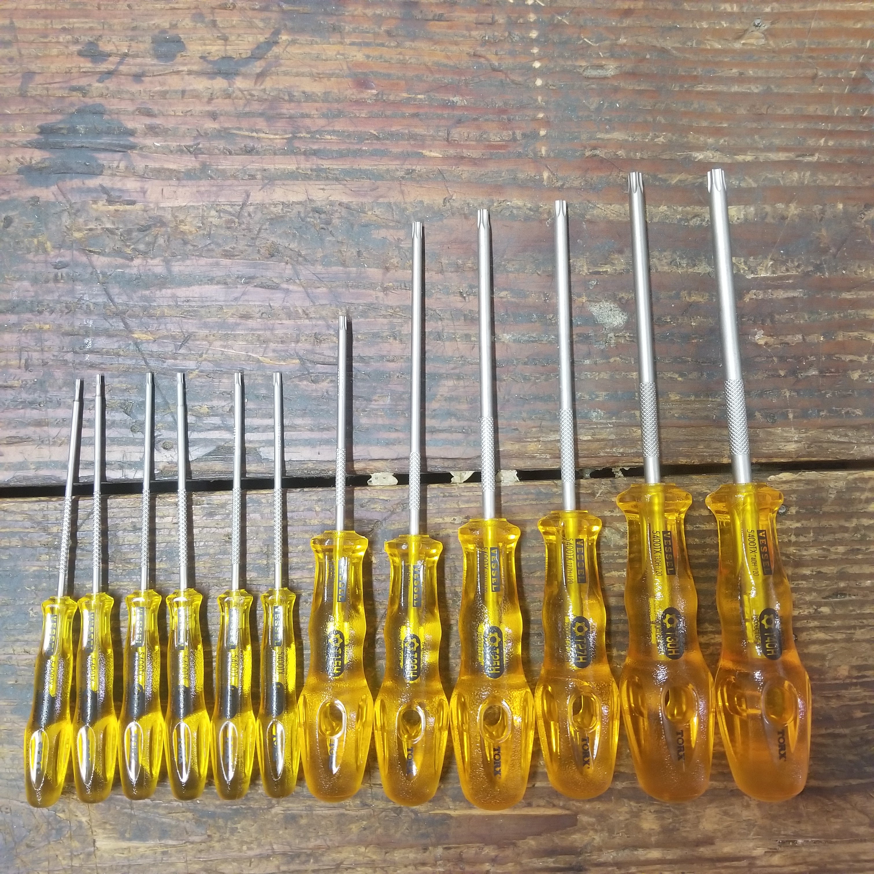 Vessel 12pc Torx Power Grip Screwdriver Set (V5400TORX) – Harry J