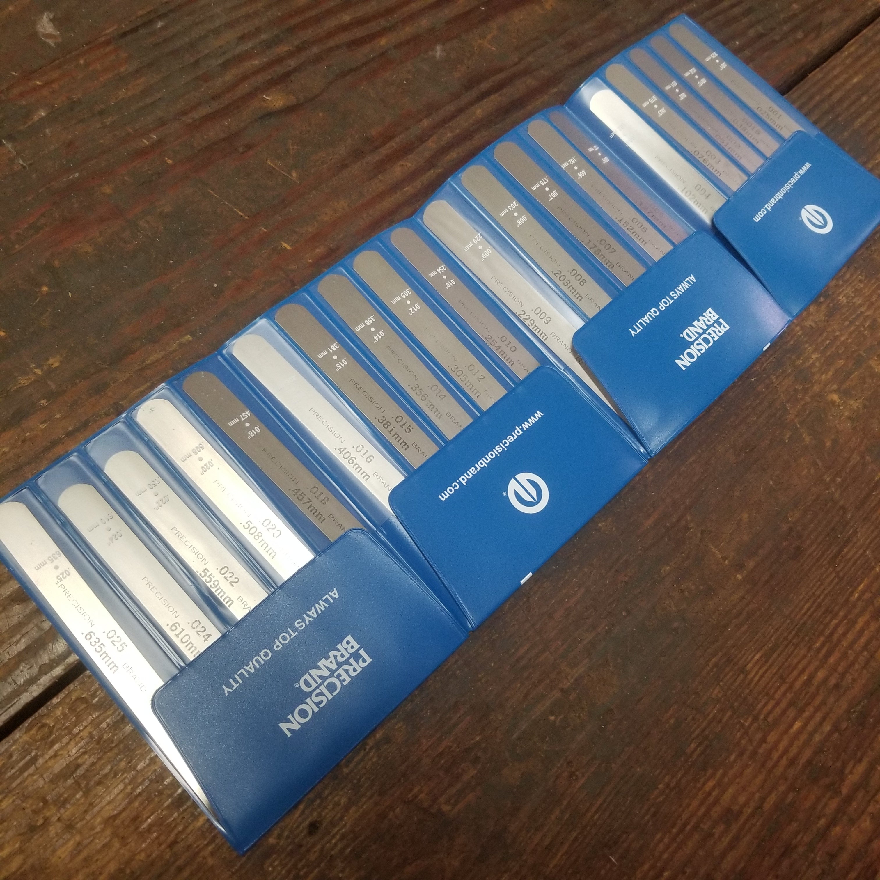 Precision Brand 20 Piece Feeler Gage Poc-Kit Asst 1/2