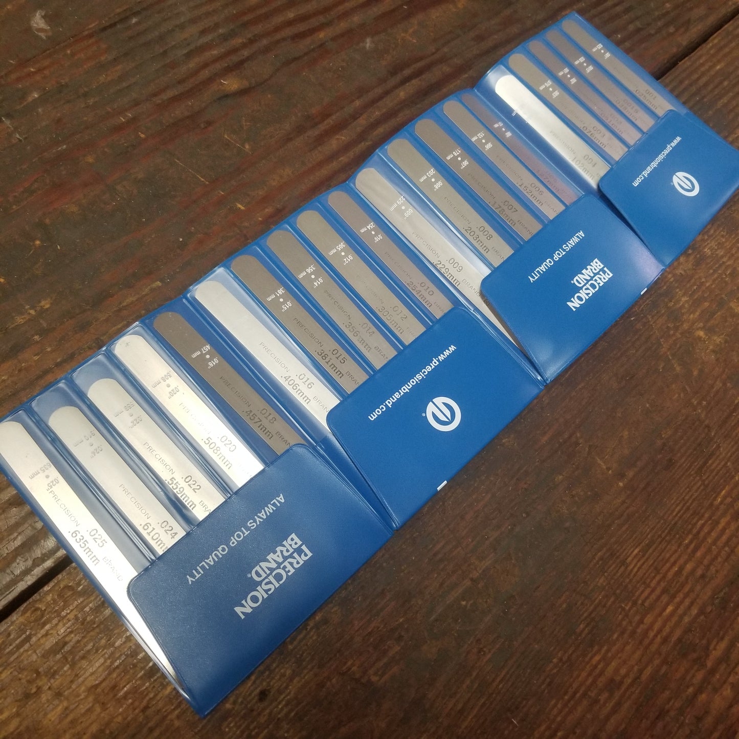 Precision Brand 20 Piece Feeler Gage Poc-Kit Asst 1/2" x 5" Blades (19G20)