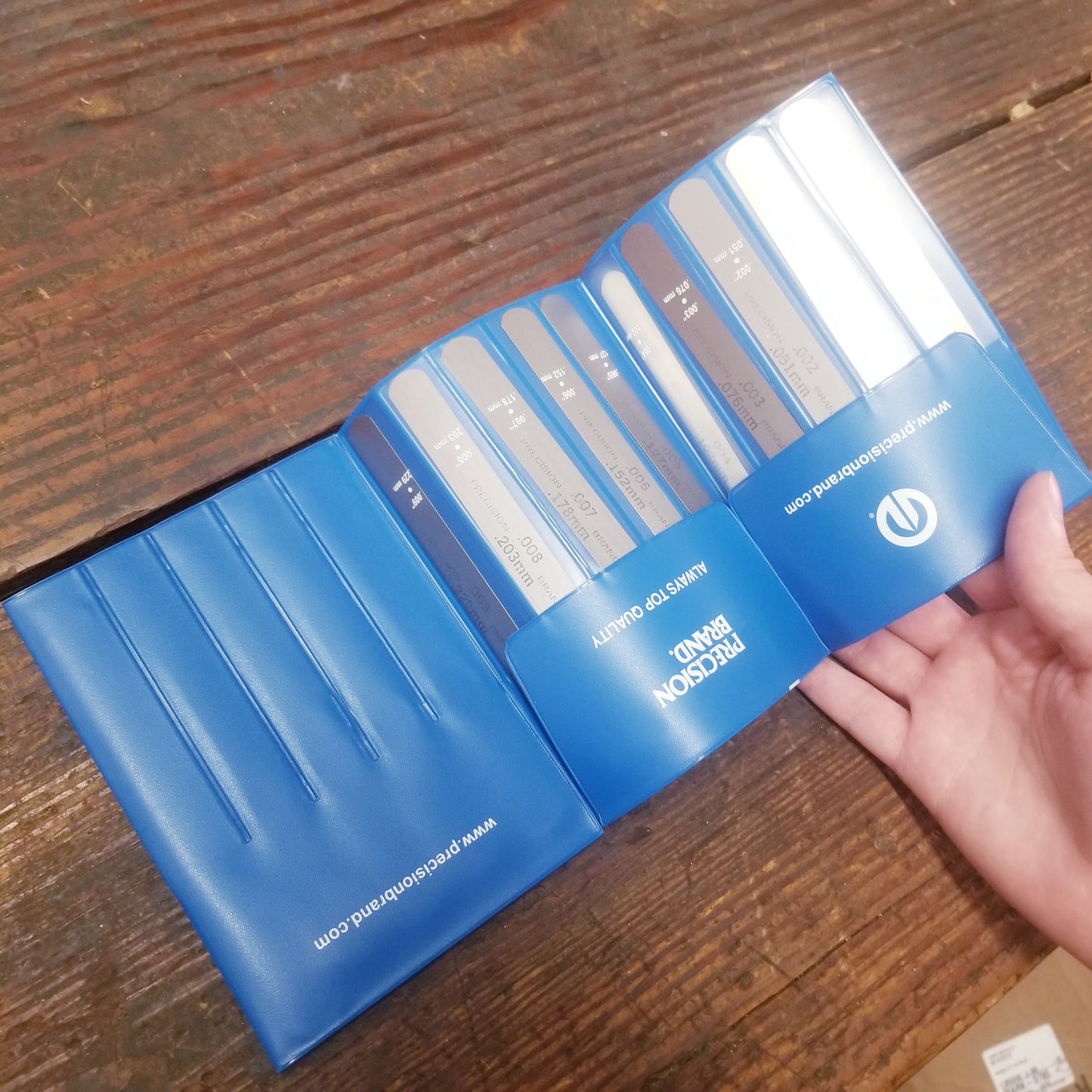 Precision Brand 20 Piece Feeler Gage Poc-Kit Asst 1/2" x 5" Blades (19G20)