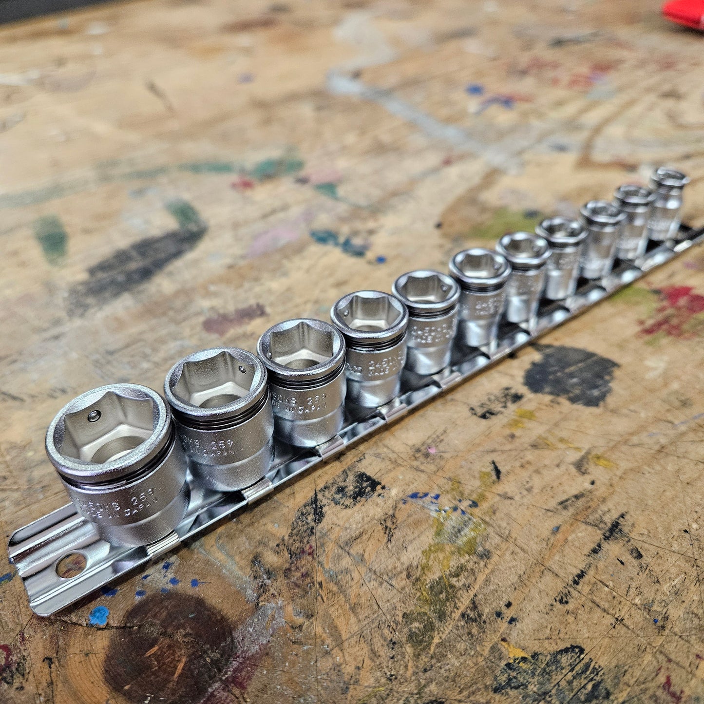 Koken 1/4" Dr Short Nut Grip Socket Set 5-14mm (RS2450MS/11)