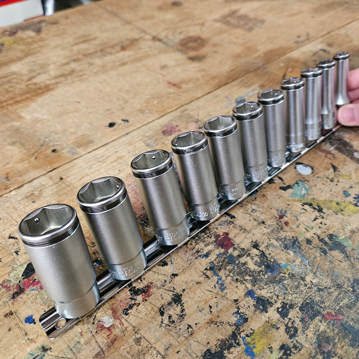 Koken 3/8" Dr Deep Nut Grip Socket Set 8-19mm (RS3350M/11)