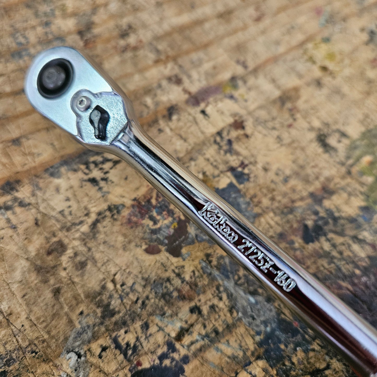 Koken 1/4" Body w/ 3/8" Drive Head 72 Tooth Ratchet Z-Series Quick Release 160mm (2725ZB-3/8(L160))