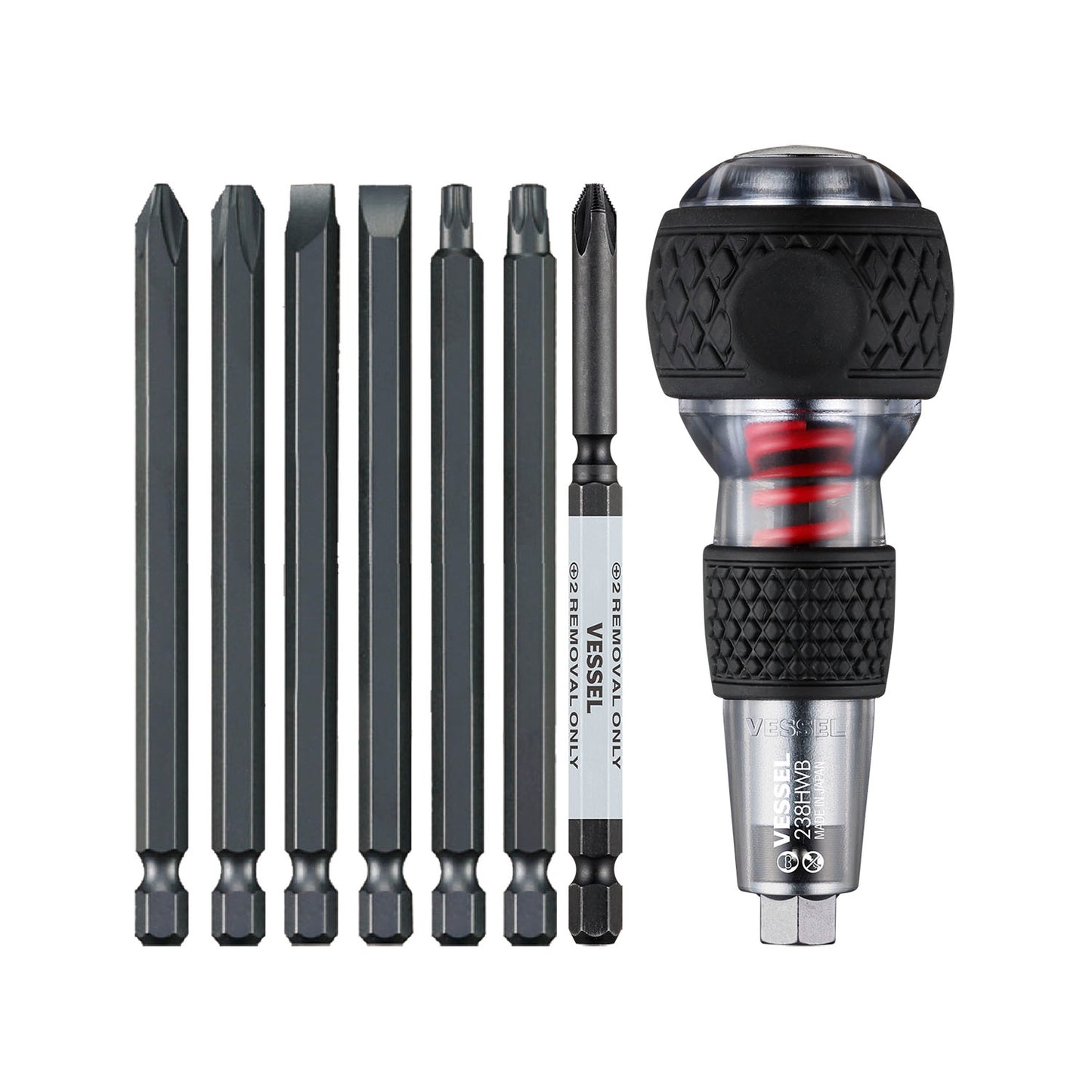 Vessel Impact & Out Screwdriver w/ 7pc. Bit Set (238HWB7PU)