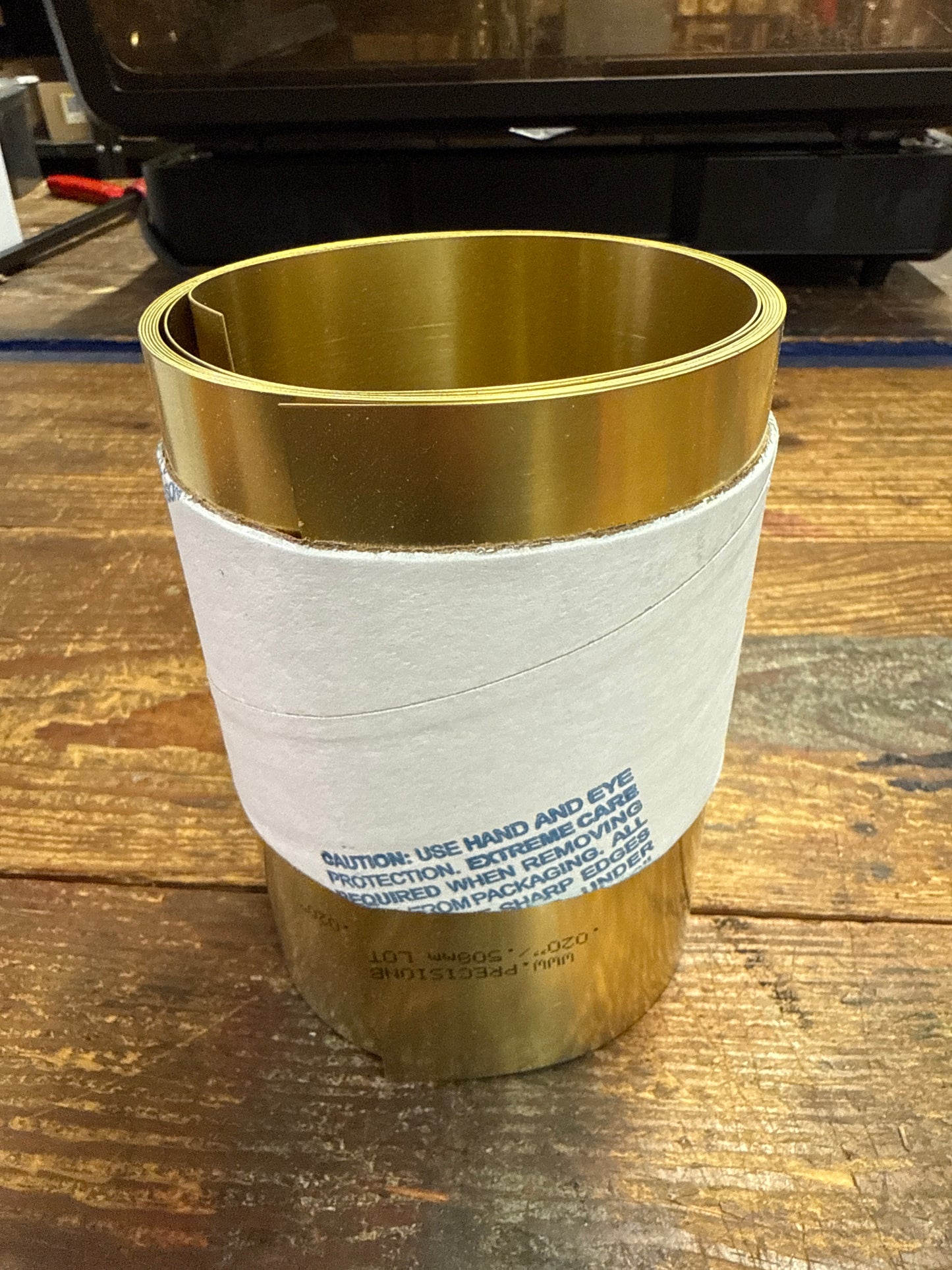 Precision Brand 0.020" Brass Shim Stock 6" x 100" Roll (17S20)