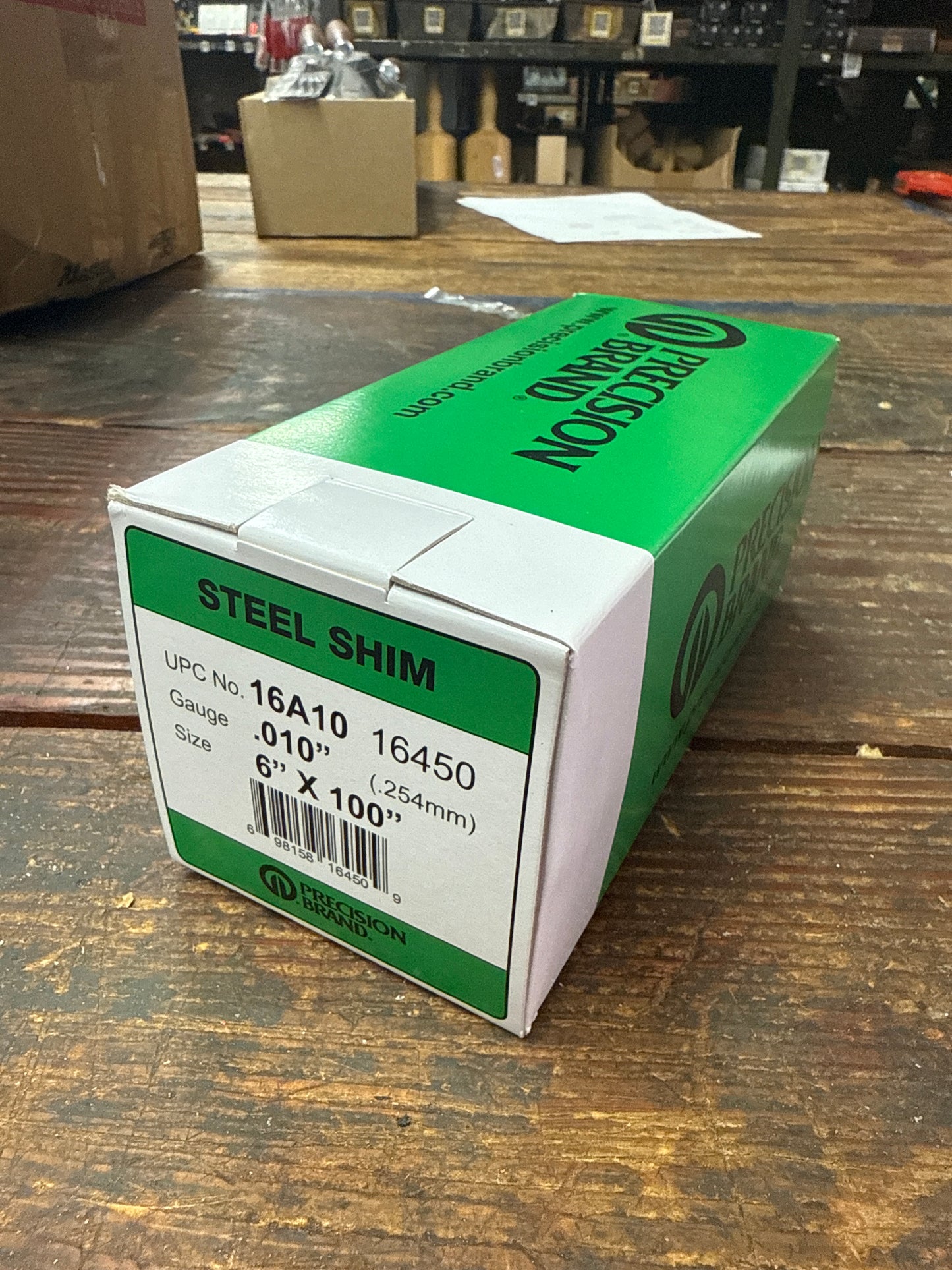 Precision Brand 0.010" Steel Shim Stock 6" x 100" Roll (16A10)
