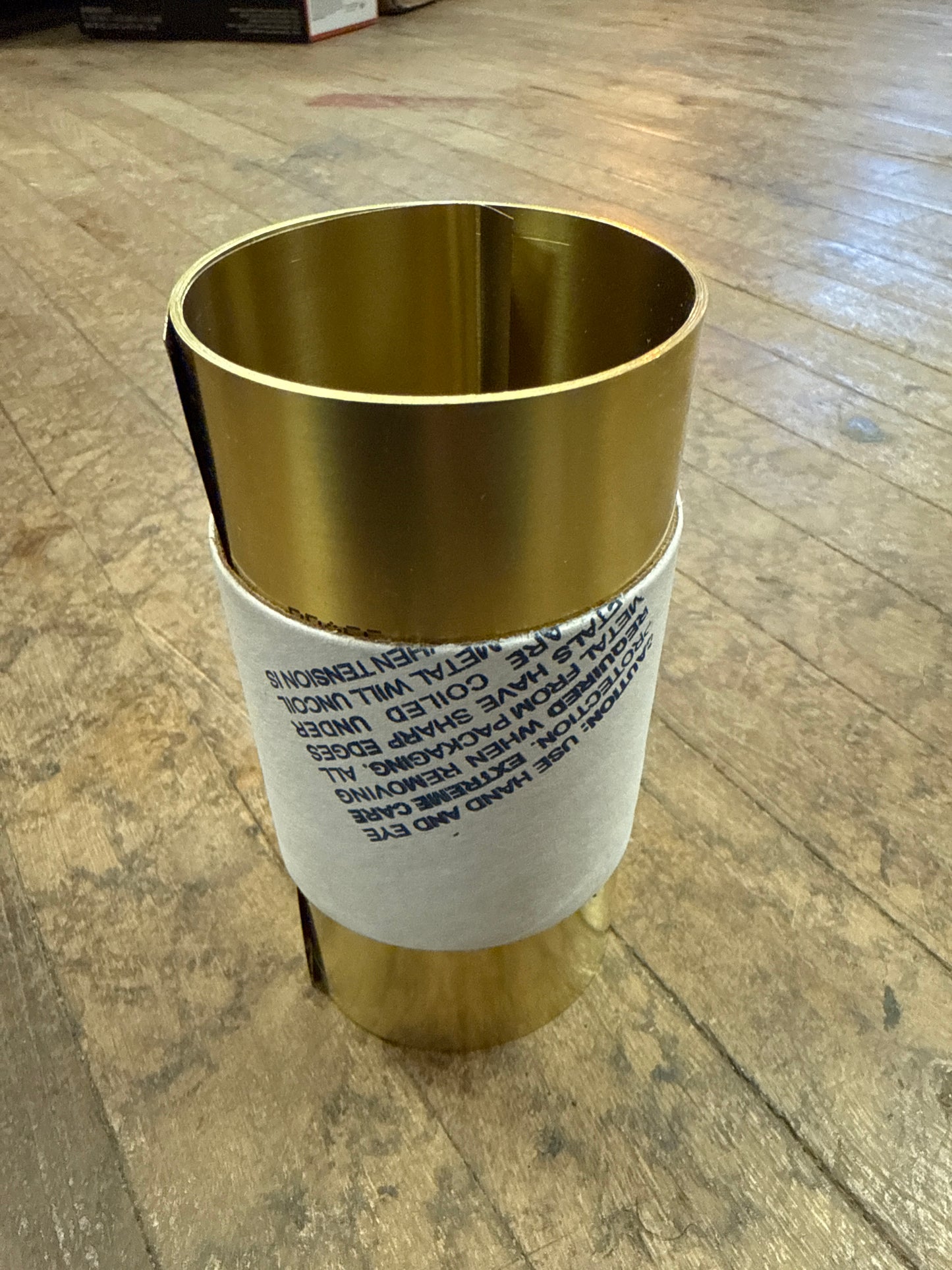 Precision Brand 0.005" Brass Shim Stock 6" x 100" Roll (17S5)