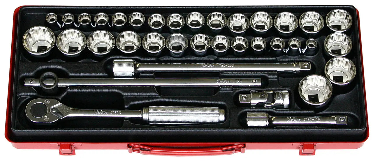 Koken 1/2" Dr. 38 piece Socket Set - 12 Point (4279AM)