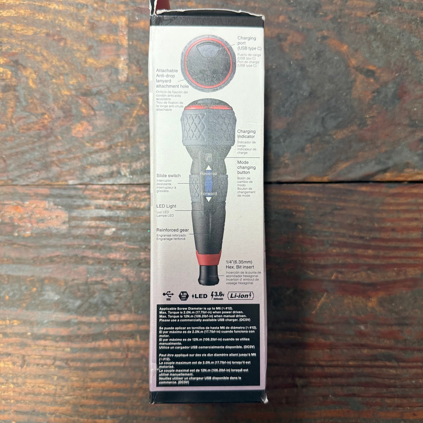 Vessel e-ASSIST USB-C JIS Drive Rechargeable Ball Grip Screwdriver (220USBP5U)