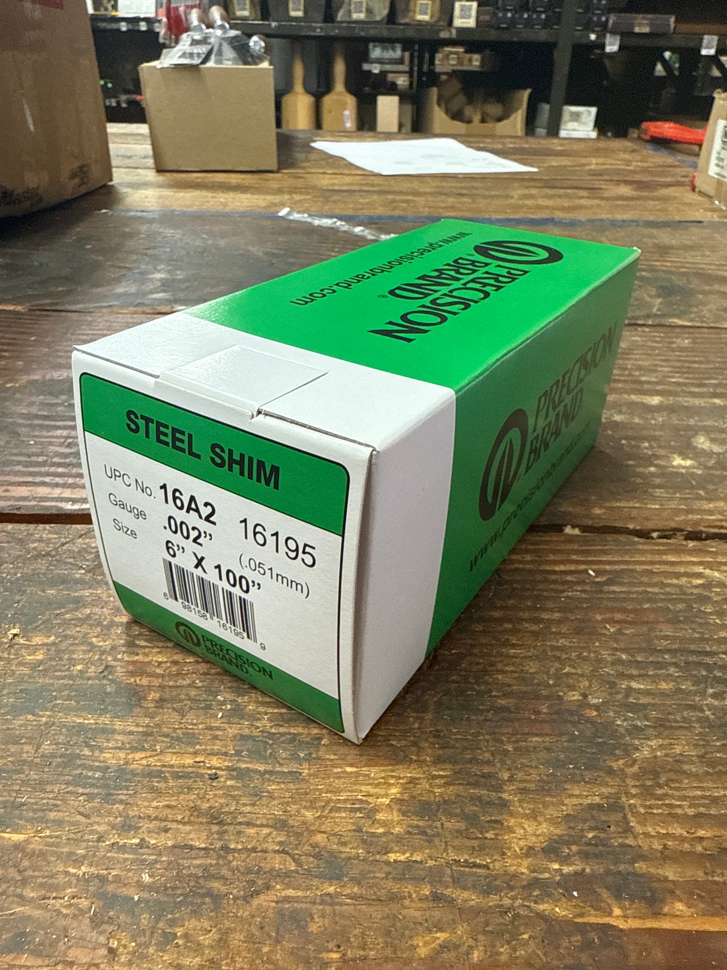 Precision Brand 0.002" Steel Shim Stock 6" x 100" Roll (16A2)
