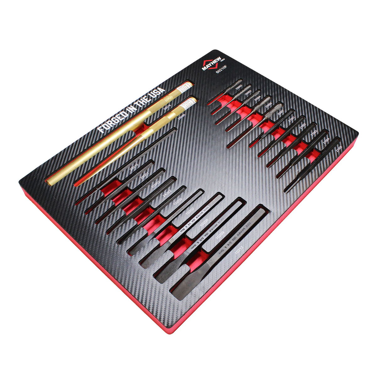 Mayhew 21 PC. Punch and Chisel Set in Foam Case (60210F)