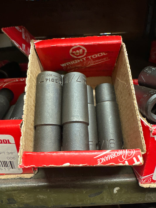 3/8" Dr. Wright 7/16" 6 Point Deep Impact Socket #3914 (3914WR)
