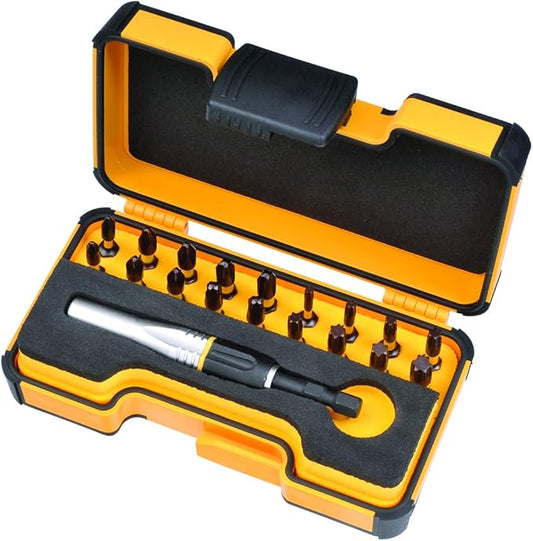 Felo 19 pc Impact Bit Set PH/SQ/TX w/ Holder (63599)
