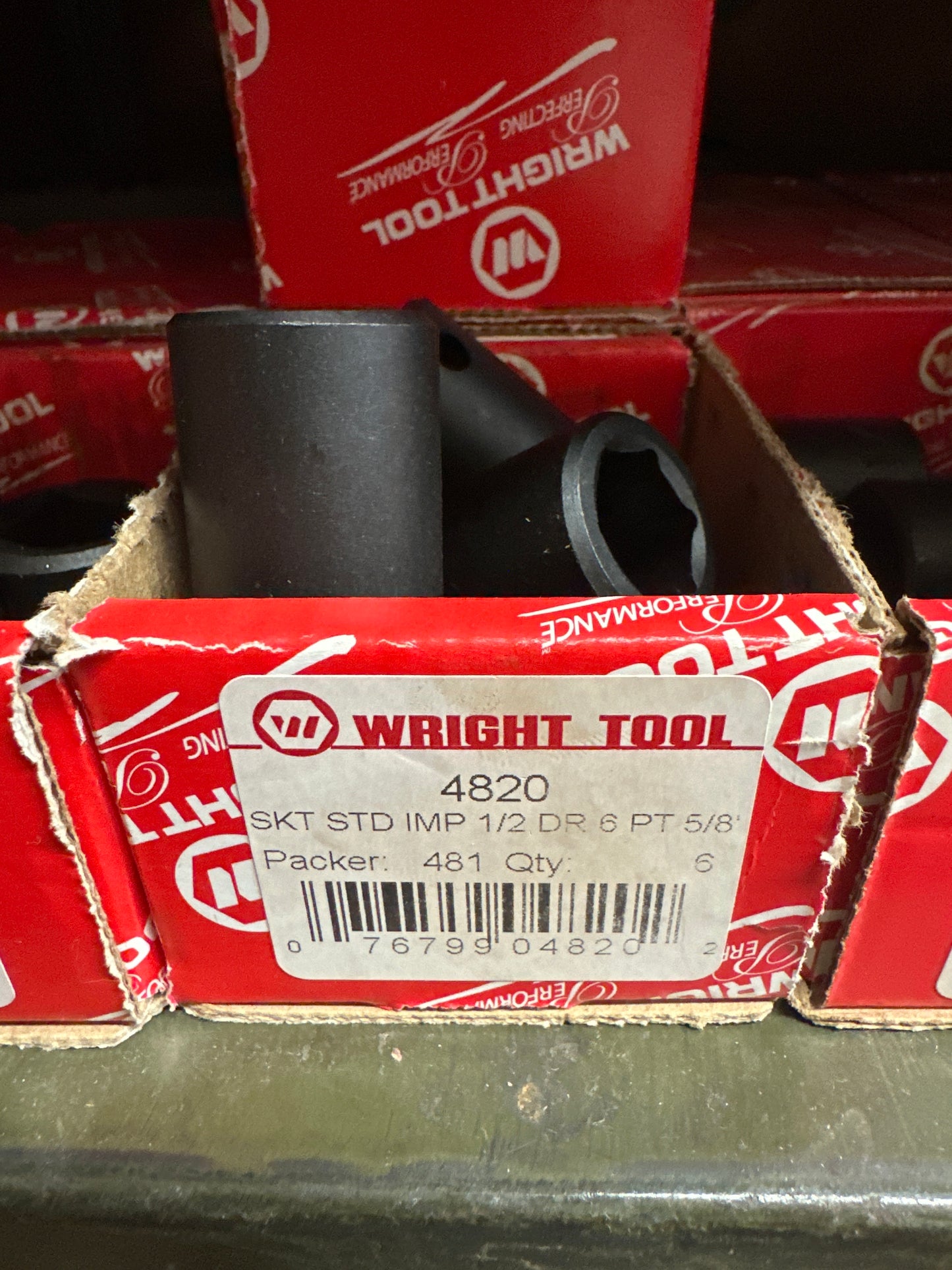 1/2" Wright 5/8" - 6 Pt. Std. Impact Socket (4820WR)