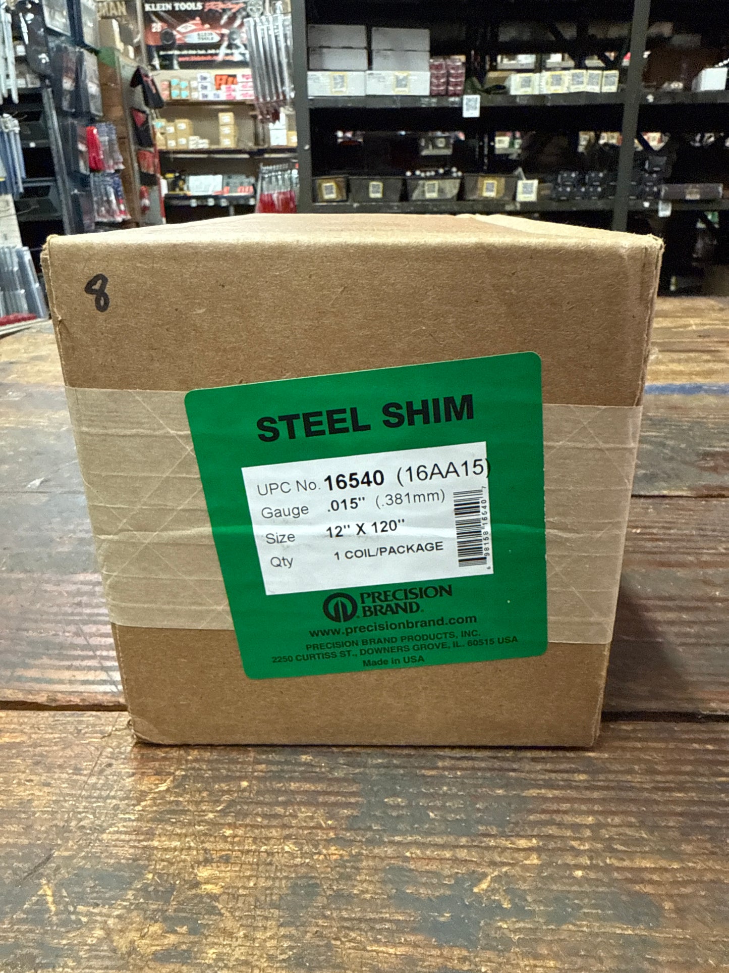 Precision Brand 0.015" Steel Shim Stock 12" x 120" Roll (16AA15)