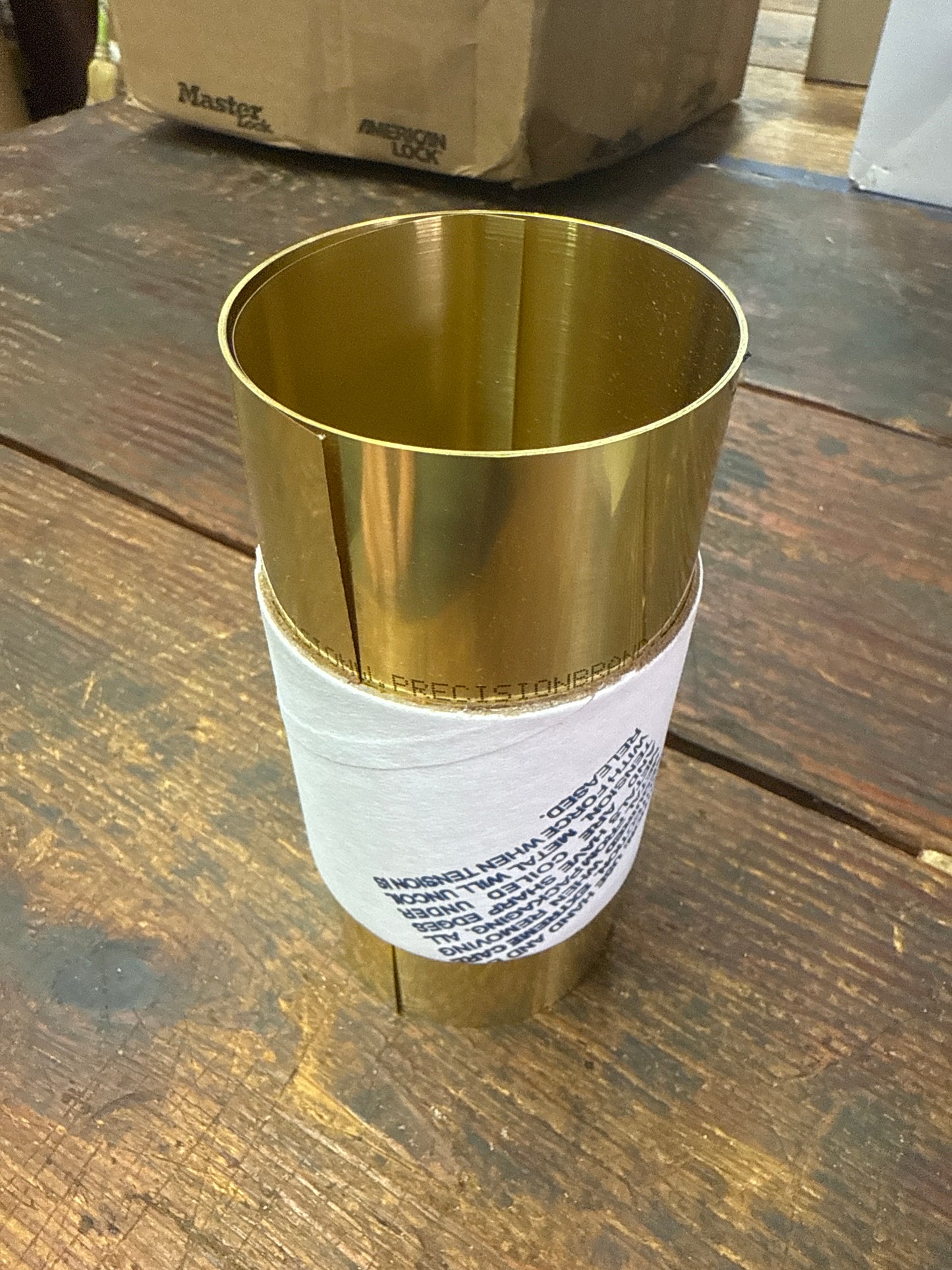 Precision Brand 0.003" Brass Shim Stock 6" x 100" Roll (17S3)